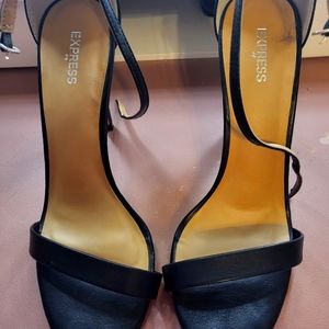 Express dress open toed heels